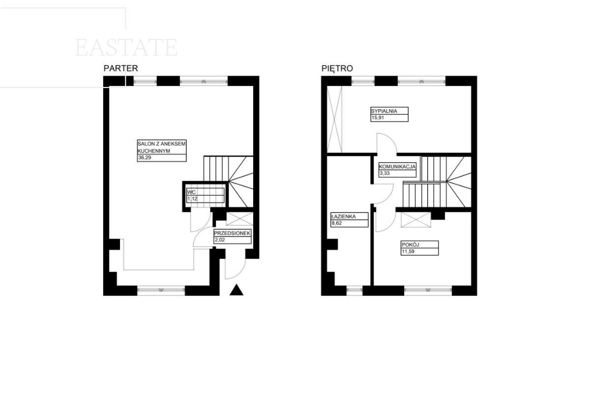 dom szeregowy, 3 pokoje Grodzisk Mazowiecki, ul. 3 Maja. Zdjęcie 12