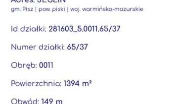 Działka budowlana Jeglin