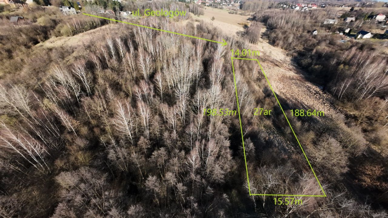 Działka rolna Kraków Podgórze, ul. Geologów. Zdjęcie 3