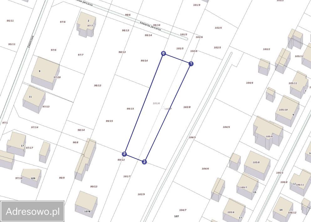 Działka budowlana Bełchatów, ul. Edwarda Jancarza. Zdjęcie 3