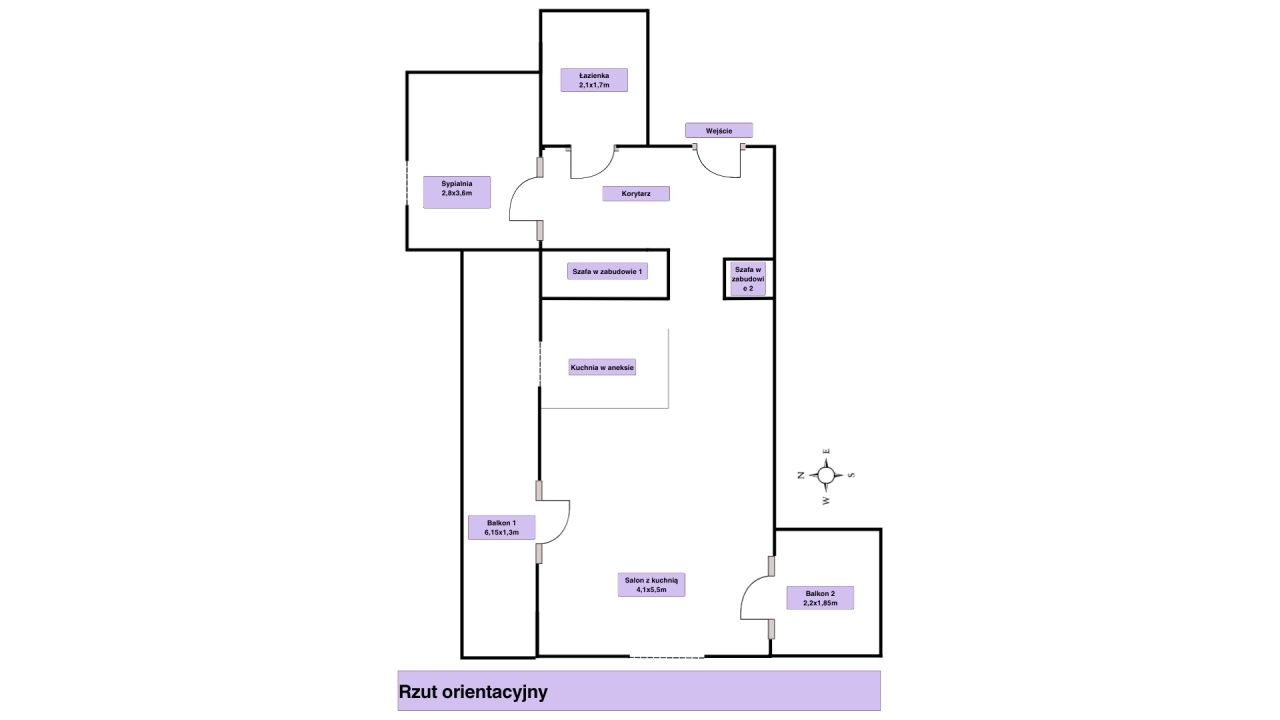 Mieszkanie 2-pokojowe Kraków Kliny, ul. Borkowska. Zdjęcie 12