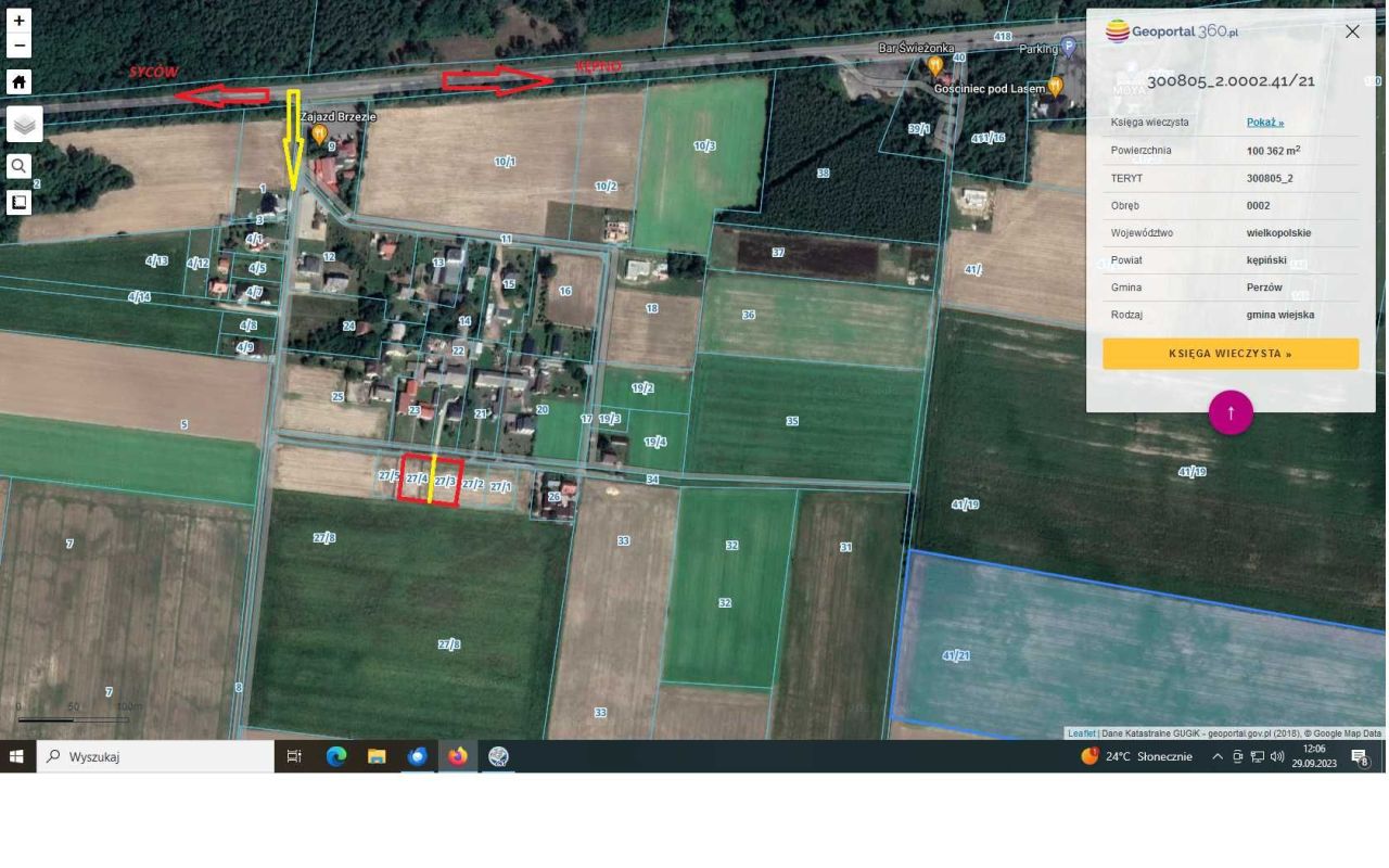 Działka budowlana Brzezie. Zdjęcie 4