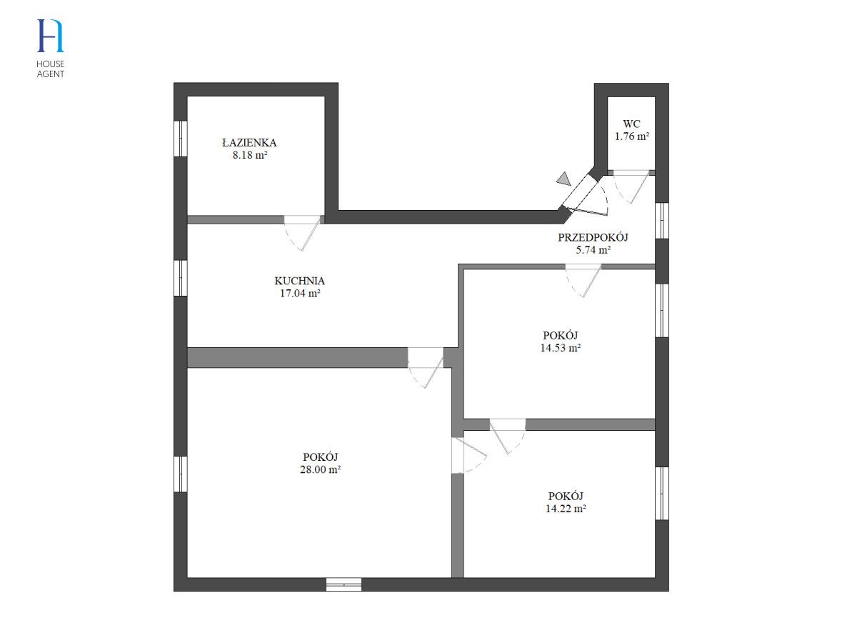 Mieszkanie 3-pokojowe Łódź Julianów, ul. dr. Władysława Biegańskiego. Zdjęcie 20