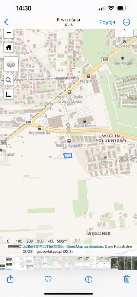 Działka inwestycyjna Lublin Czuby, ul. Gęsia. Zdjęcie 8