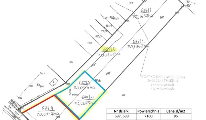 Działka budowlana Kozłów