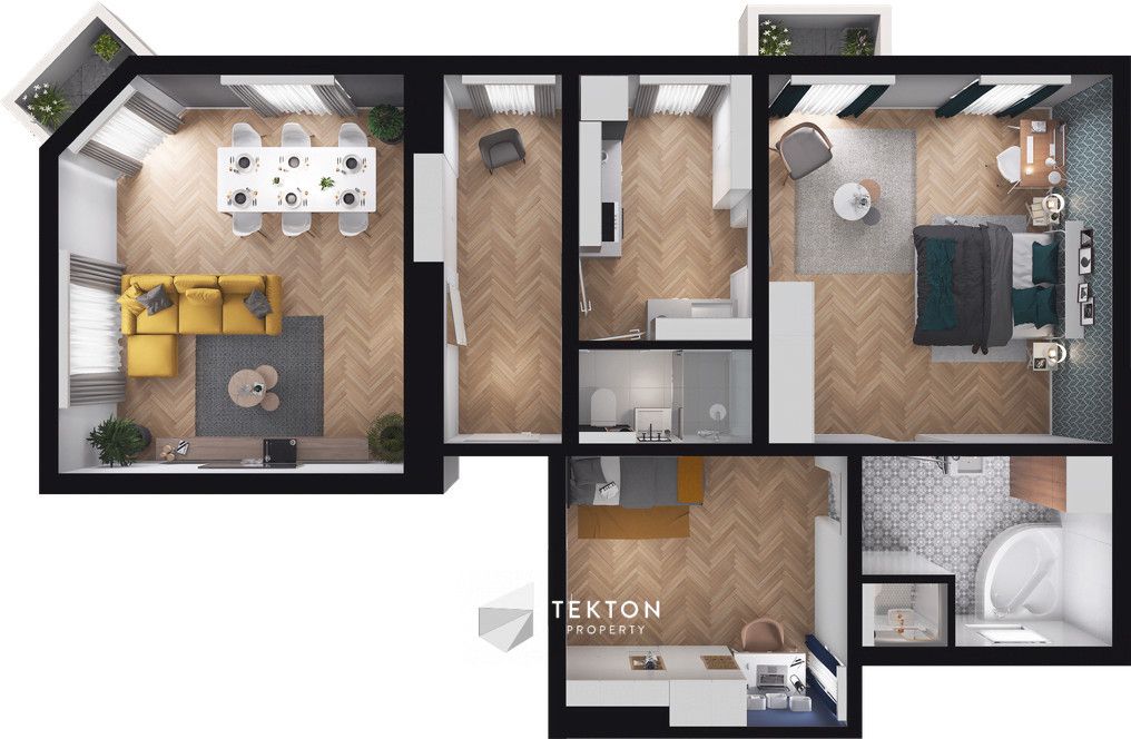 Mieszkanie 3-pokojowe Gdańsk Nowy Port, ul. Oliwska. Zdjęcie 16