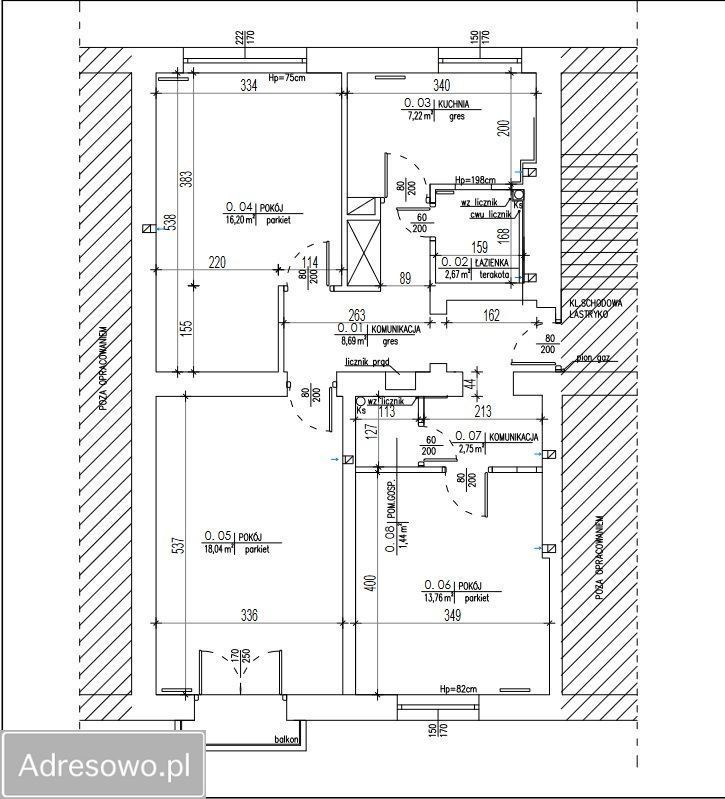 Mieszkanie 3-pokojowe Białystok Centrum, al. Józefa Piłsudskiego. Zdjęcie 2