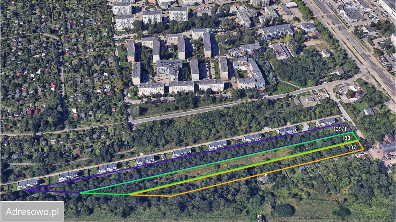 Działka inwestycyjna Łódź Zarzew, ul. Stanisława Przybyszewskiego. Zdjęcie 2