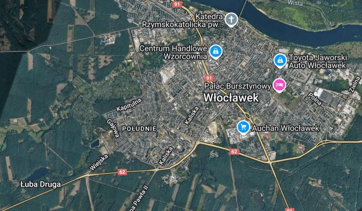 Działka inwestycyjna Włocławek, ul. Planty