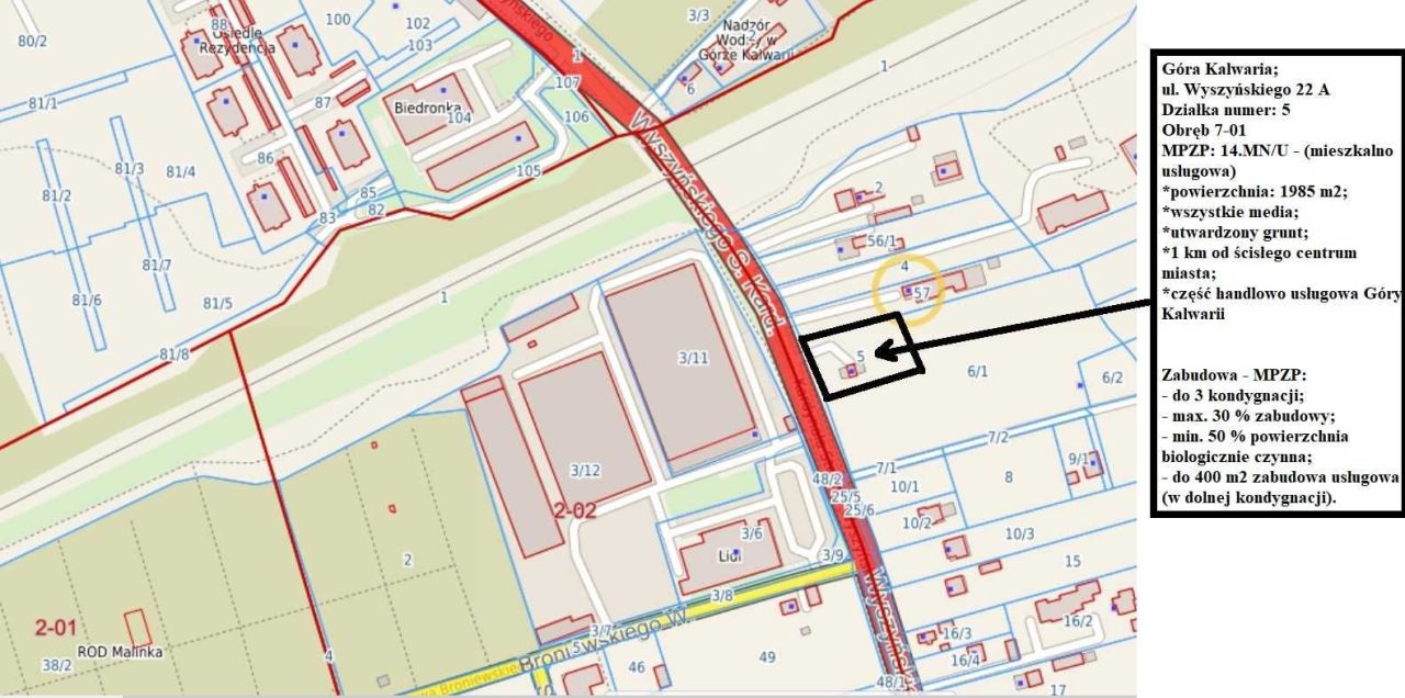 Działka inwestycyjna Góra Kalwaria, ul. kard. Stefana Wyszyńskiego. Zdjęcie 5