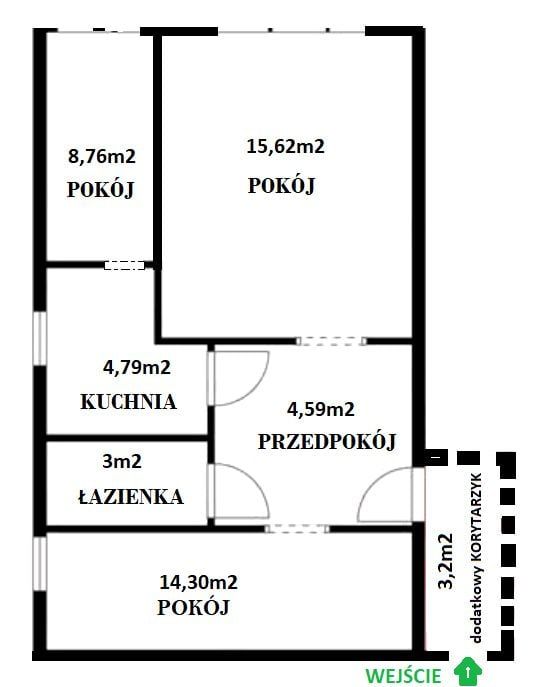 Mieszkanie 3-pokojowe Sopot Kamienny Potok, ul. Józefa Kraszewskiego. Zdjęcie 14