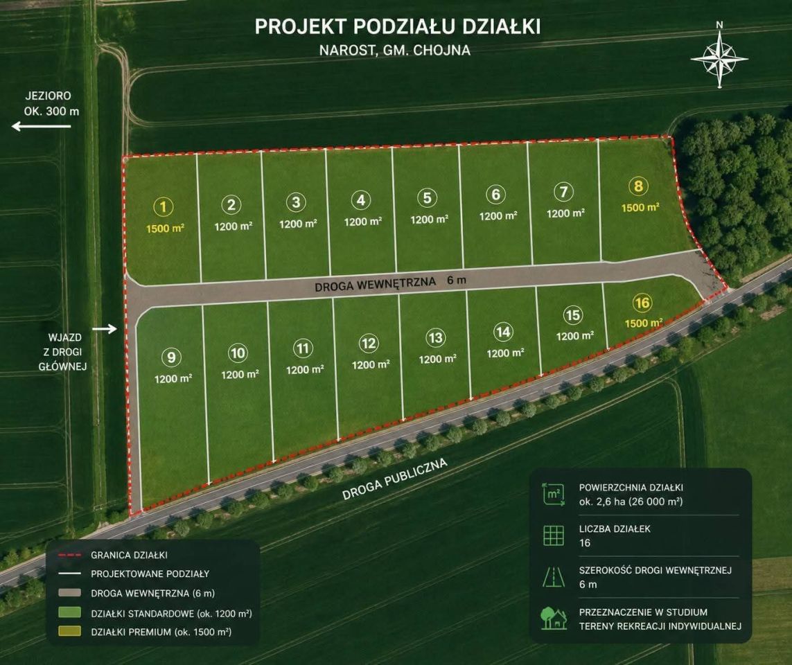 Działka rolno-budowlana Narost. Zdjęcie 2