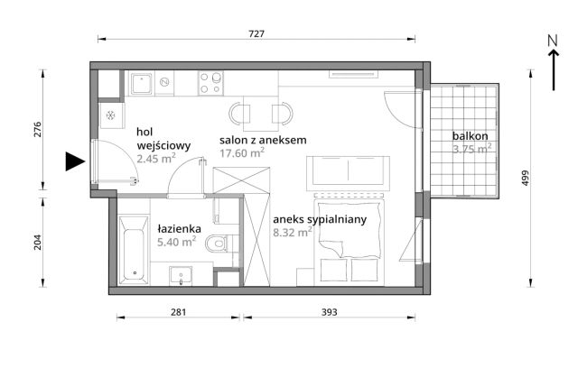 Mieszkanie 1-pokojowe Warszawa Praga-Południe, ul. Podskarbińska. Zdjęcie 7