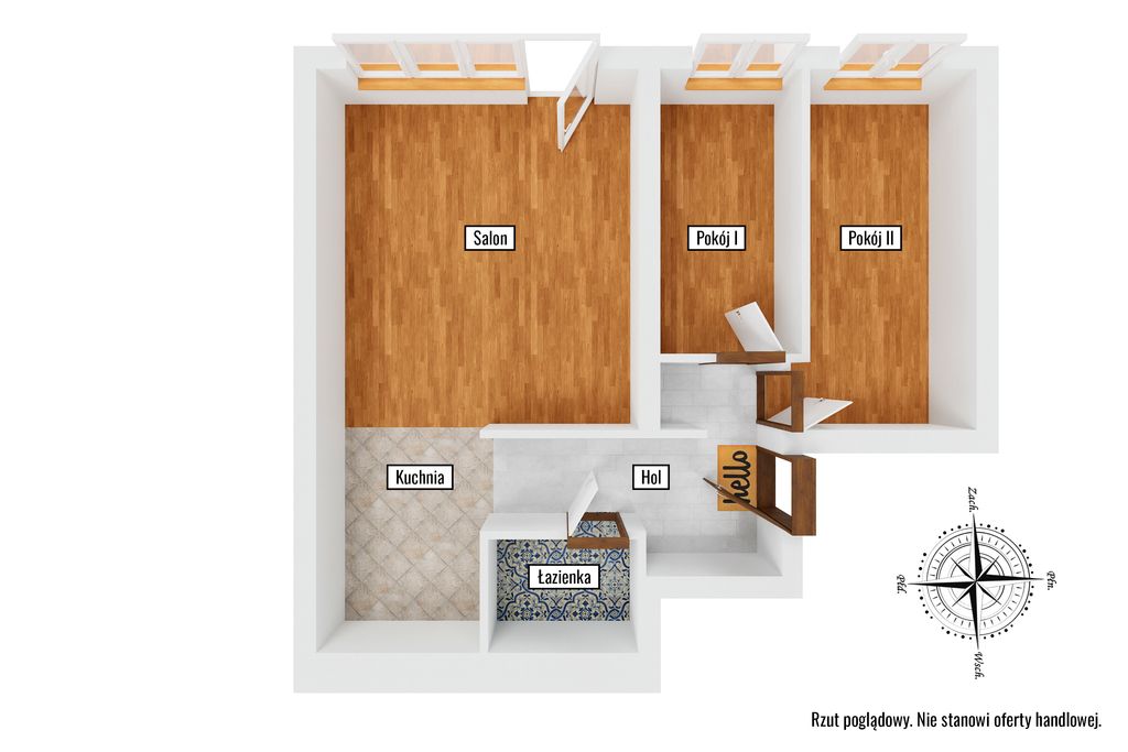 Mieszkanie 3-pokojowe Nowy Dwór Mazowiecki, ul. Bohaterów Modlina. Zdjęcie 11
