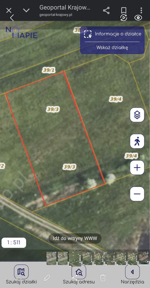 Działka rolno-budowlana Żenichów. Zdjęcie 3