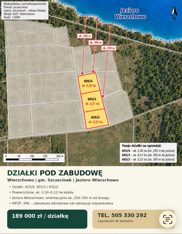 Działka rekreacyjna Wierzchowo. Zdjęcie 1