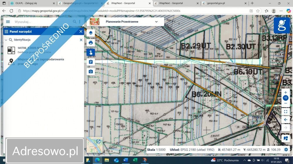 Działka rolna Pogorzel Pod Sobienkami