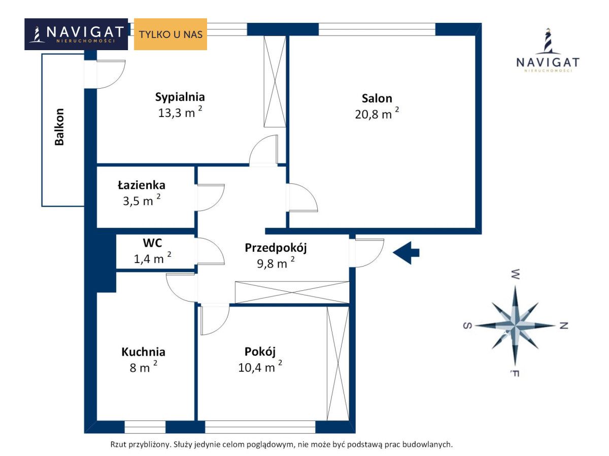 Mieszkanie 3-pokojowe Gdynia Śródmieście, ul. Mściwoja. Zdjęcie 21