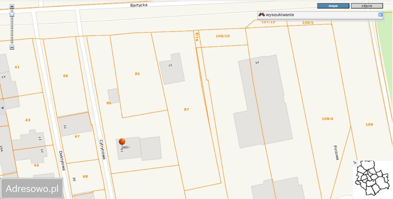 Działka budowlana Warszawa Mokotów, ul. Cytrynowa. Zdjęcie 2