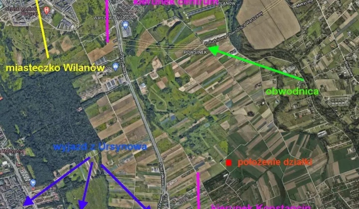 Działka budowlana Warszawa Wilanów, ul. Zakamarek