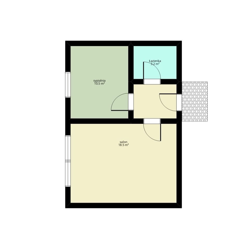 Mieszkanie 2-pokojowe Kraków Nowa Huta, os. Na Skarpie. Zdjęcie 5