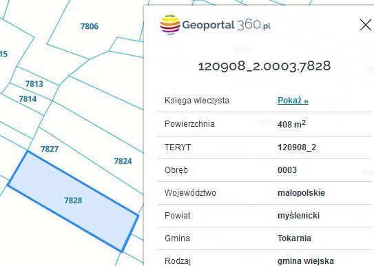 Działka budowlana Skomielna Czarna. Zdjęcie 2
