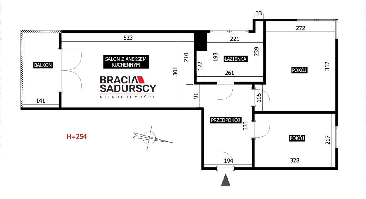 Mieszkanie 3-pokojowe Kraków Kliny, ul. Anny Szwed-Śniadowskiej. Zdjęcie 3