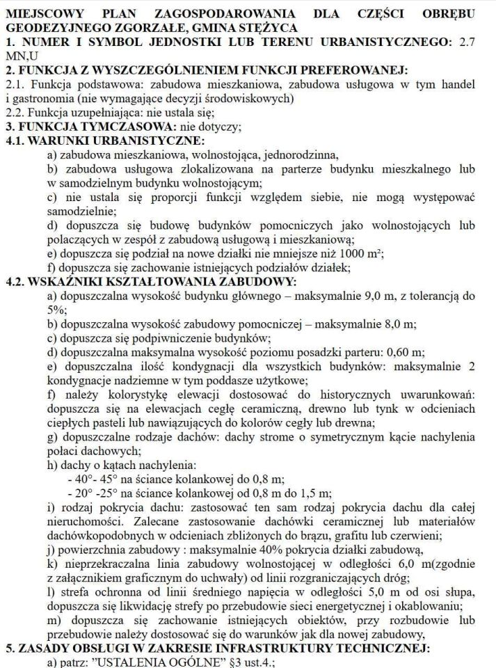 Działka budowlana Zgorzałe. Zdjęcie 4