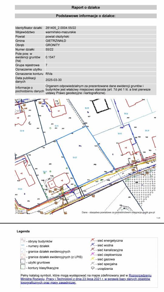 Działka rolna Gronity, ul. Na Skraju. Zdjęcie 2