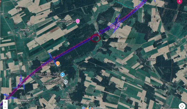 Działka leśna Osmola