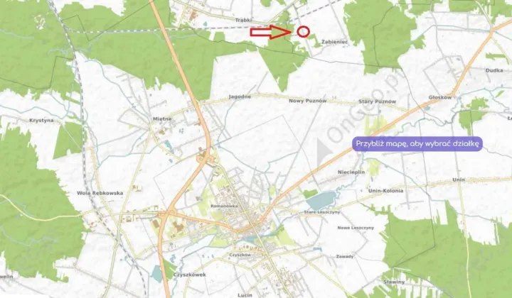 Działka rolno-budowlana Żabieniec