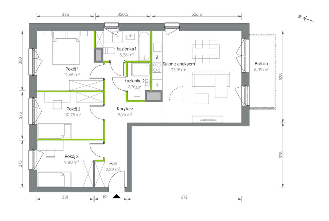 Mieszkanie 4-pokojowe Warszawa Targówek, ul. Oliwska. Zdjęcie 16
