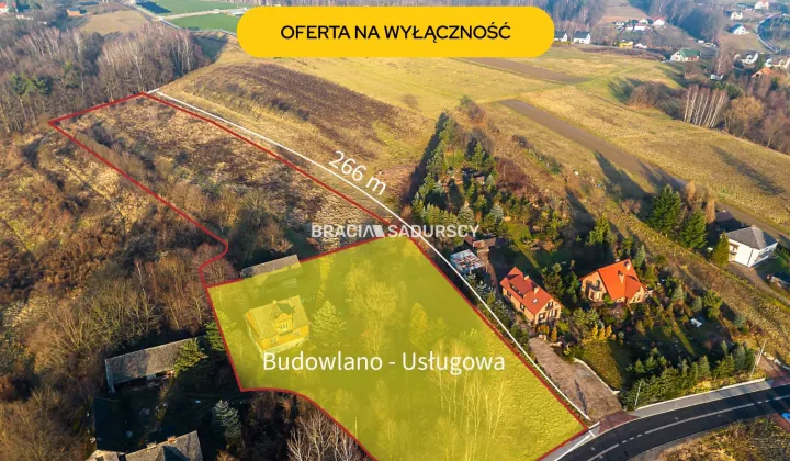 Działka inwestycyjna Włosań, ul. Łobzowska