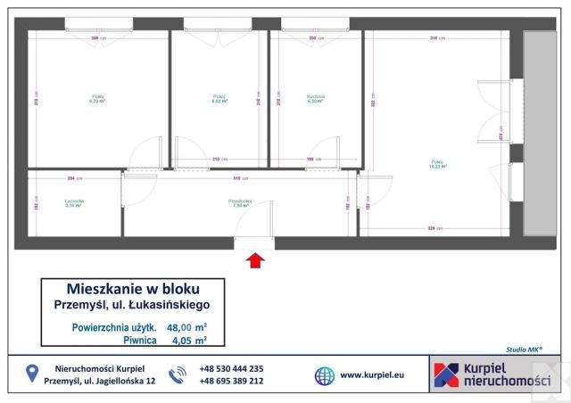 Mieszkanie 3-pokojowe Przemyśl, ul. Waleriana Łukasińskiego. Zdjęcie 15