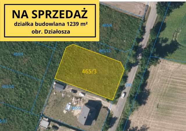 Działka budowlana Działosza. Zdjęcie 1