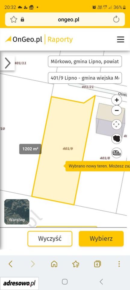 Działka budowlana Mórkowo, os. Nowe Mórkowo. Zdjęcie 4