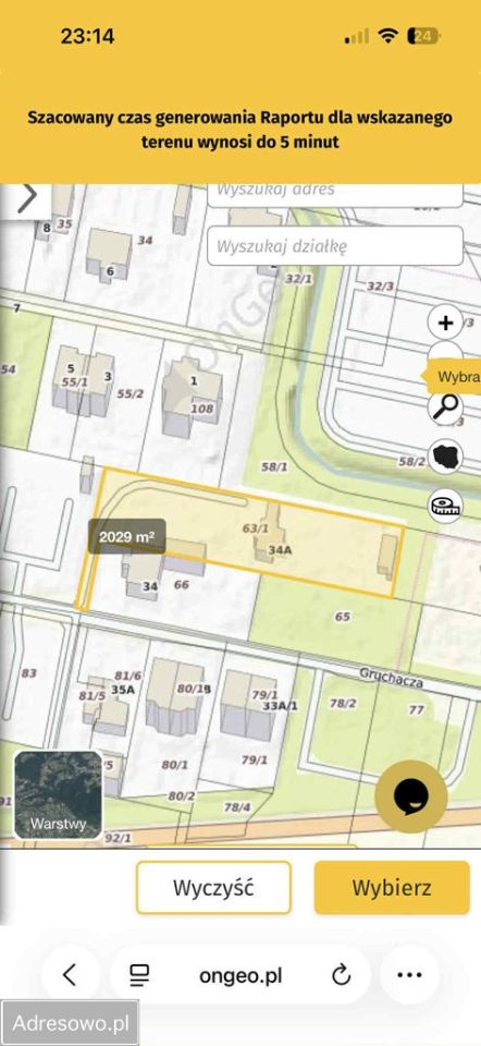 Działka budowlana Warszawa Ursynów, ul. Gruchacza. Zdjęcie 11