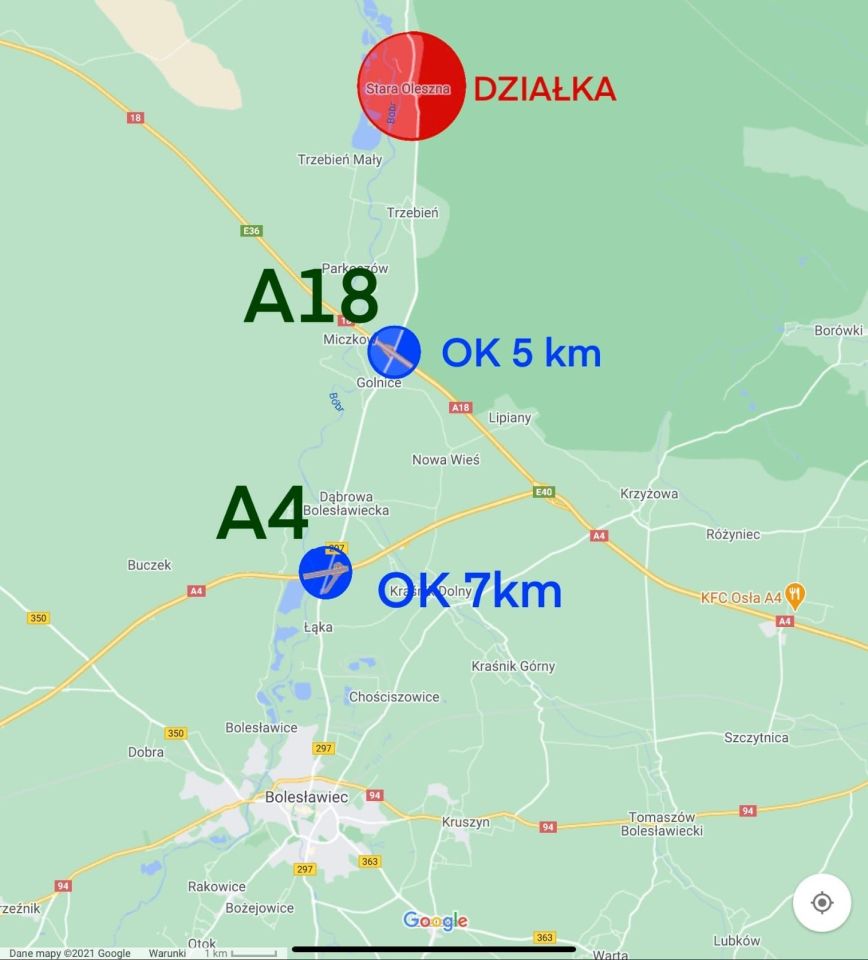 Działka inwestycyjna Stara Oleszna. Zdjęcie 2