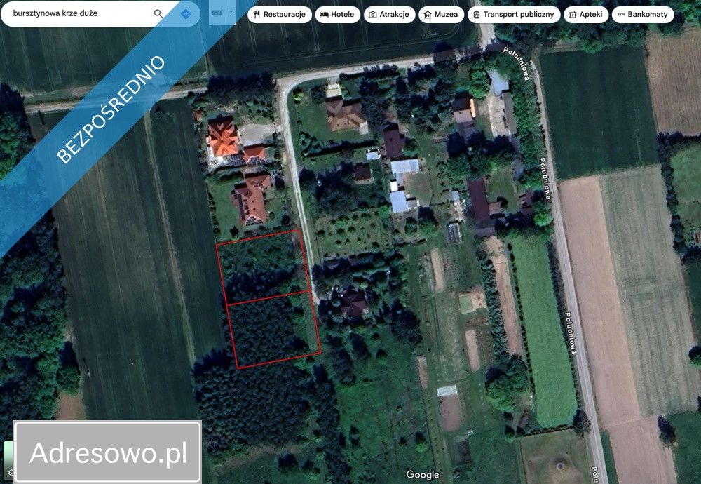 Działka budowlana Krze Duże, ul. Bursztynowa. Zdjęcie 7