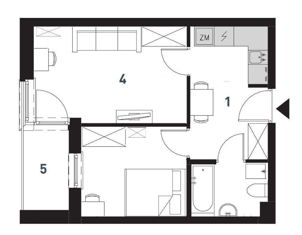 Mieszkanie 2-pokojowe Kraków Bieżanów. Zdjęcie 8