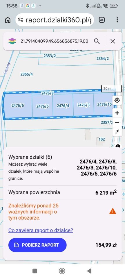 Działka budowlana Krosno Suchodół, ul. Polna. Zdjęcie 2