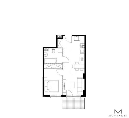Mieszkanie 2-pokojowe Poznań Winogrady, ul. Ziarnista. Zdjęcie 5
