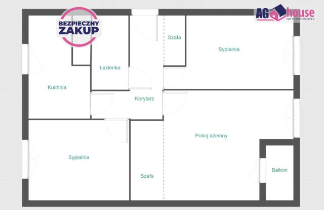 Mieszkanie 3-pokojowe Gdańsk Wrzeszcz, ul. Zielony Trójkąt. Zdjęcie 8