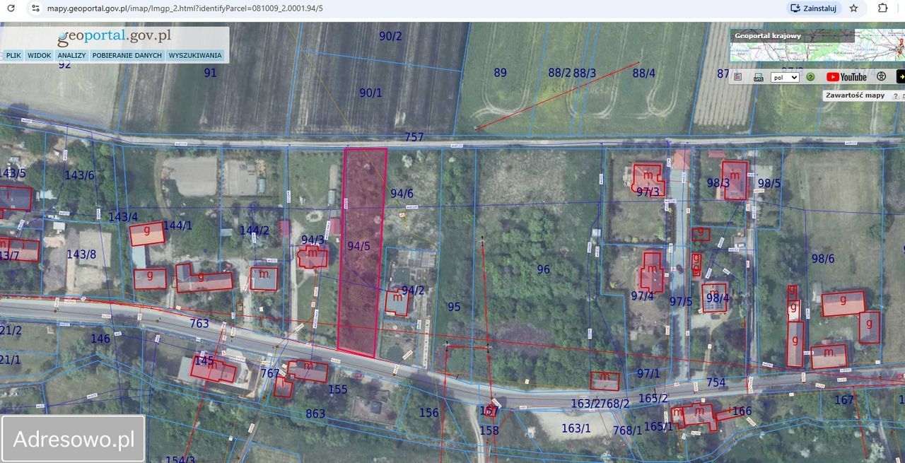Działka budowlana Bożnów. Zdjęcie 2