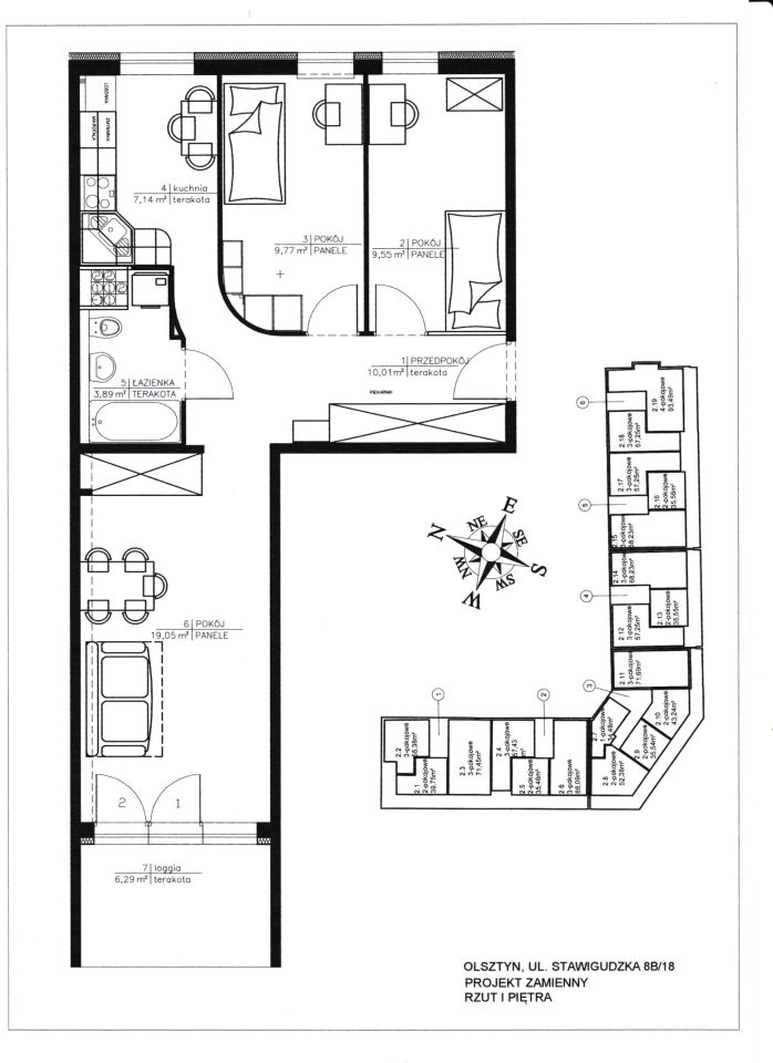 Mieszkanie 3-pokojowe Olsztyn Jaroty. Zdjęcie 20