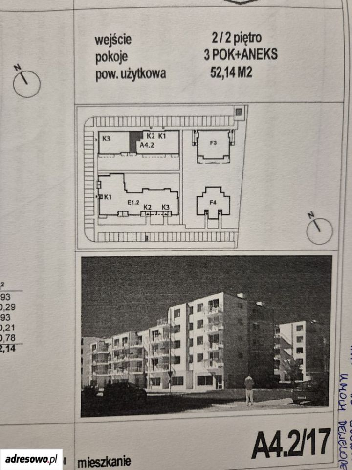 Mieszkanie 3-pokojowe Zalasewo, os. Osiedle Władysława Zamoyskiego. Zdjęcie 14