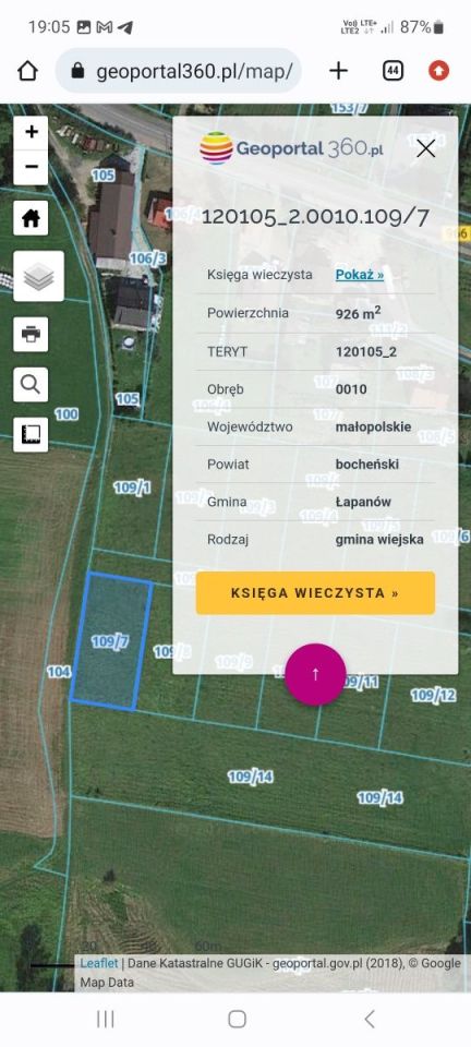 Działka budowlana Łapanów. Zdjęcie 7