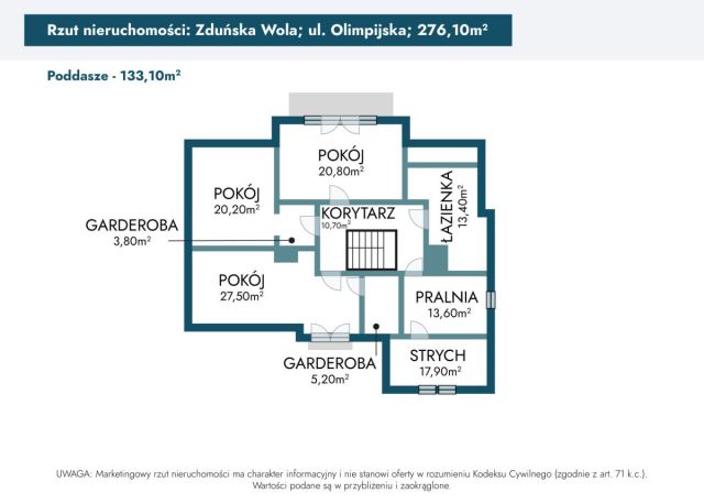 dom wolnostojący, 5 pokoi Zduńska Wola, ul. Olimpijska. Zdjęcie 26