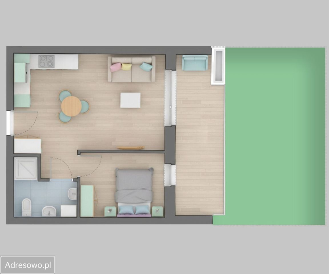 Mieszkanie 2-pokojowe Kołobrzeg Podczele, ul. Poleska. Zdjęcie 19