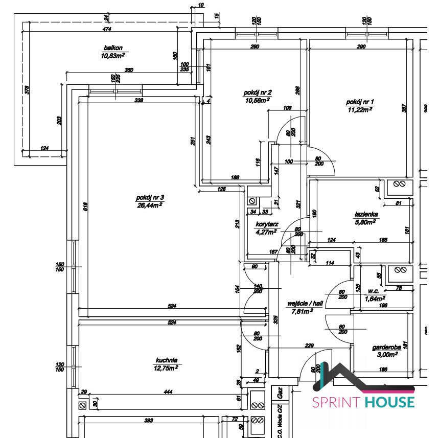 Mieszkanie 3-pokojowe Warszawa Sadyba, ul. Bolesława Limanowskiego. Zdjęcie 13